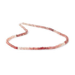 3mm Shaded Andesine Faceted Rondelle Beads 12.5 inch 178 pieces (ONLINE ORDER ONLY)