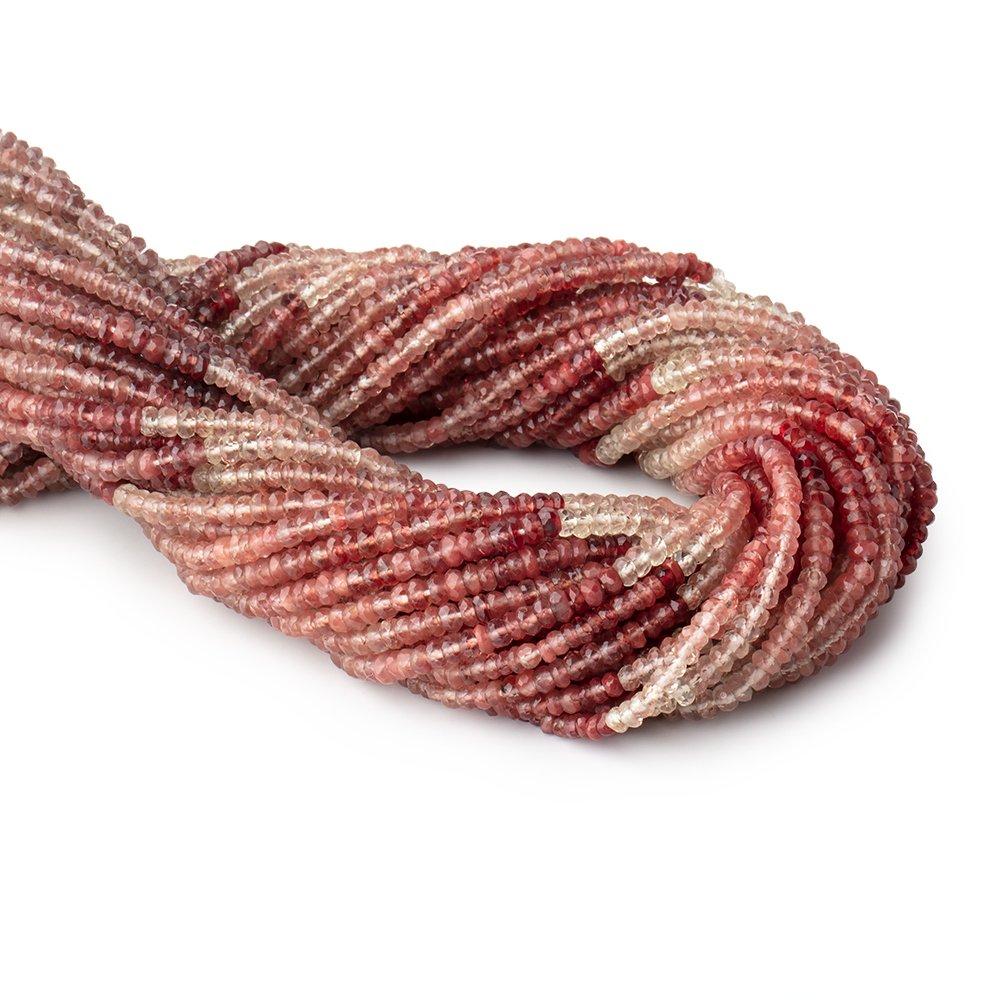 3mm Shaded Andesine Faceted Rondelle Beads 12.5 inch 178 pieces (ONLINE ORDER ONLY)