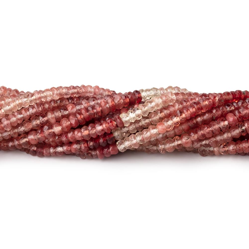 3mm Shaded Andesine Faceted Rondelle Beads 12.5 inch 178 pieces (ONLINE ORDER ONLY)