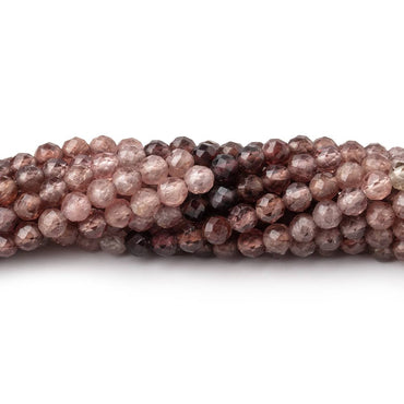 3mm Shaded Brown Spinel Micro Faceted Round Beads 12.5 inch 96 pieces AA (ONLINE ORDER ONLY)