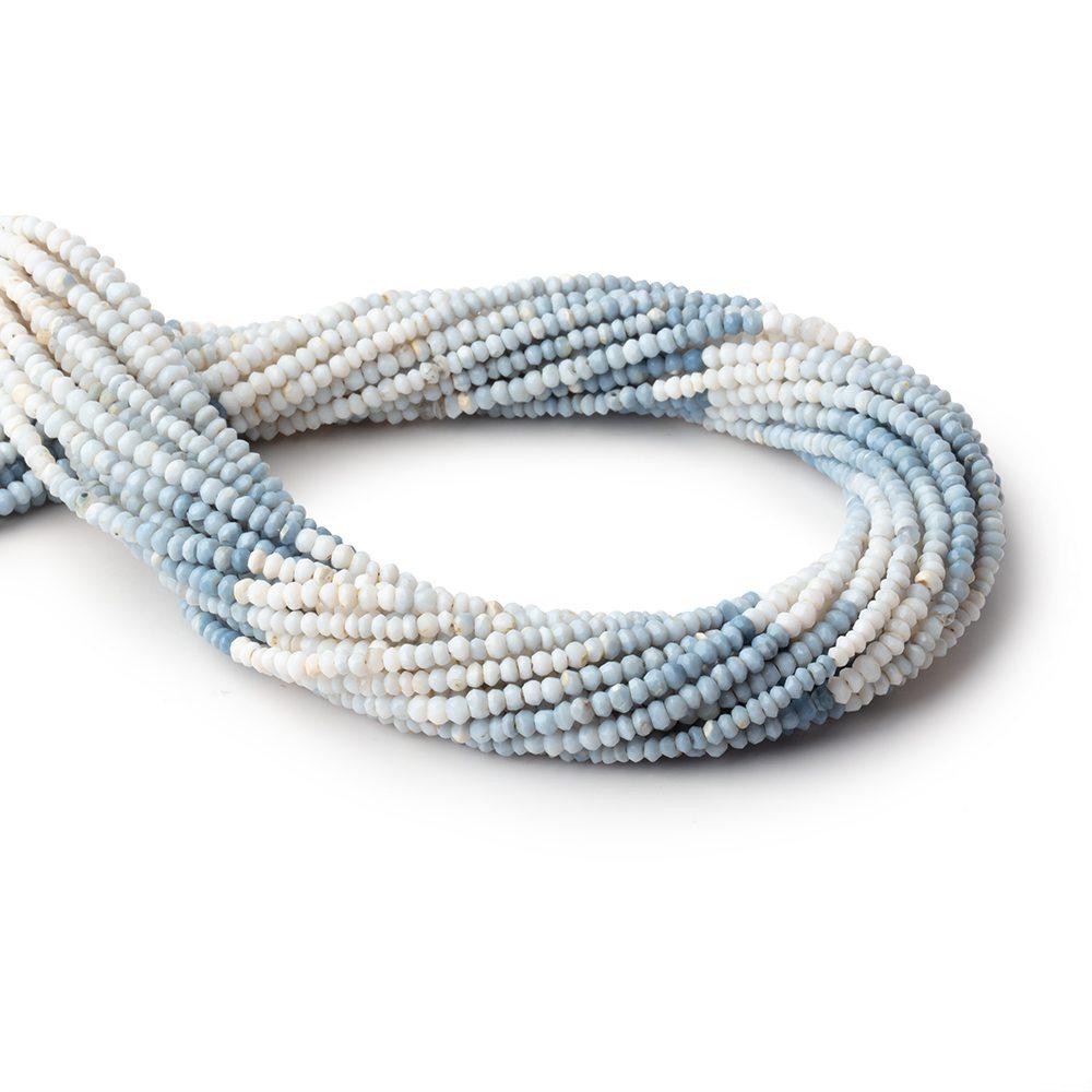 3mm Shaded Owyhee Denim Opal Faceted Rondelle Beads 13 inch 160 pieces (ONLINE ORDER ONLY)