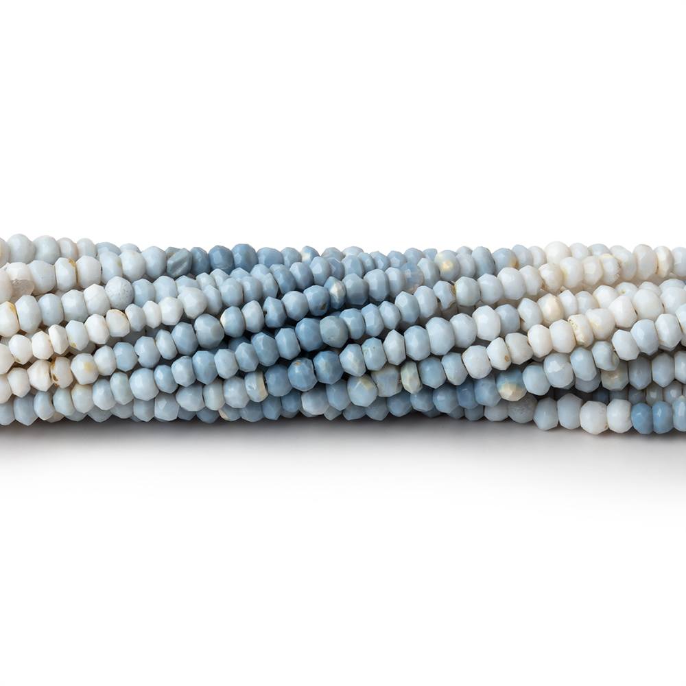 3mm Shaded Owyhee Denim Opal Faceted Rondelle Beads 13 inch 160 pieces (ONLINE ORDER ONLY)