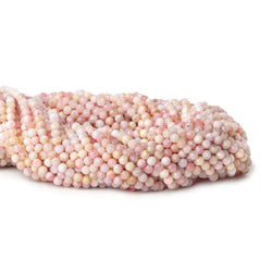 3mm Shaded Pink Peruvian Opal microfaceted rondelle beads 13 inch 115 pieces (ONLINE ORDER ONLY)