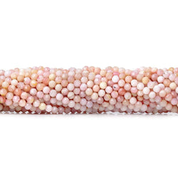 3mm Shaded Pink Peruvian Opal microfaceted rondelle beads 13 inch 115 pieces (ONLINE ORDER ONLY)
