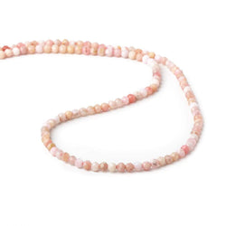3mm Shaded Pink Peruvian Opal microfaceted rondelle beads 13 inch 115 pieces (ONLINE ORDER ONLY)
