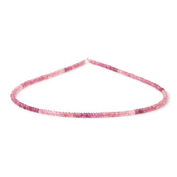 3mm Shaded Pink Tourmaline Faceted Rondelle Beads 14 inch 186 pieces AA (ONLINE ORDER ONLY)