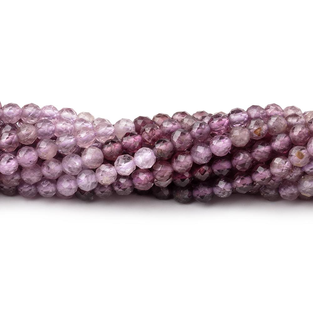 3mm Shaded Purple Spinel Micro Faceted Round Beads 12.5 inch 96 pieces AA (ONLINE ORDER ONLY)