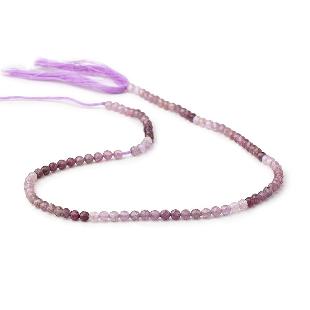 3mm Shaded Purple Spinel Micro Faceted Round Beads 12.5 inch 96 pieces AA (ONLINE ORDER ONLY)