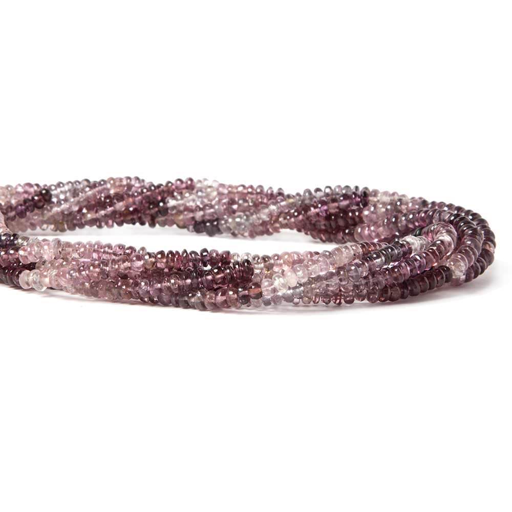 3mm Shaded Purple Spinel Plain Rondelle Beads 16 inch 130 pieces (ONLINE ORDER ONLY)
