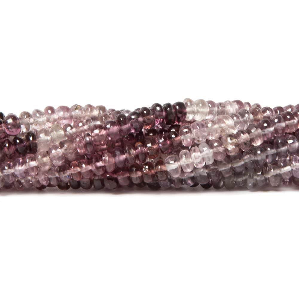 3mm Shaded Purple Spinel Plain Rondelle Beads 16 inch 130 pieces (ONLINE ORDER ONLY)