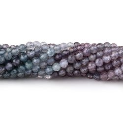 3mm Shaded Purple & Violet Spinel Micro Faceted Round Beads 12.5 inch 96 pieces AA (ONLINE ORDER ONLY)