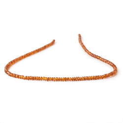 3mm Spessartite Garnet Faceted Rondelle Beads 16 inch 225 pieces AAA (ONLINE ORDER ONLY)