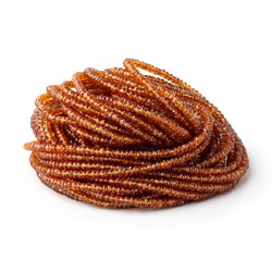 3mm Spessartite Garnet Faceted Rondelle Beads 16 inch 225 pieces AAA (ONLINE ORDER ONLY)
