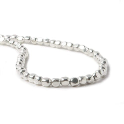 3mm Sterling Silver Plain Cube 8 inch 65 beads (ONLINE ORDER ONLY)
