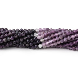 3mm Sugilite Micro Faceted Rondelle Beads 12.25 inch 114 pieces (ONLINE ORDER ONLY)