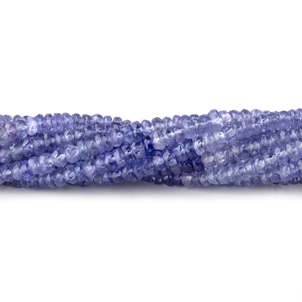 3mm Tanzanite Faceted Rondelle Beads 16 inch 225 pieces (ONLINE ORDER ONLY)