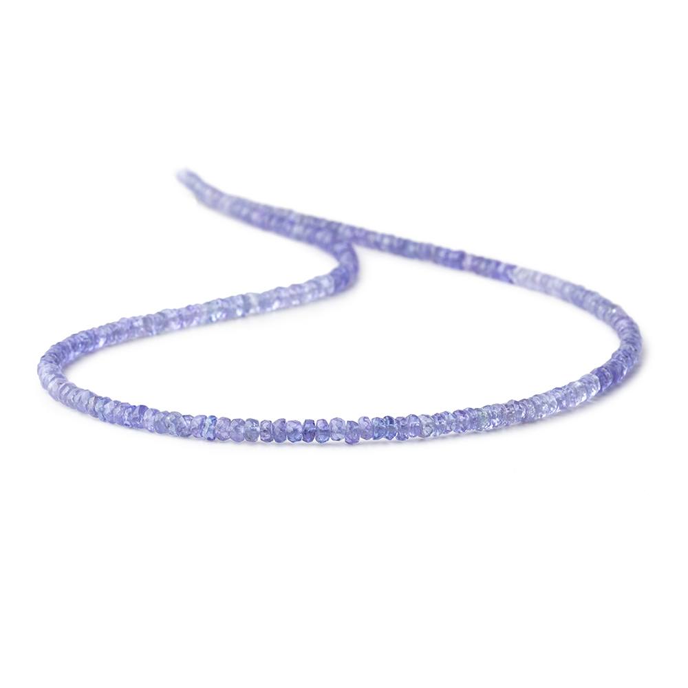 3mm Tanzanite Faceted Rondelle Beads 16 inch 225 pieces (ONLINE ORDER ONLY)