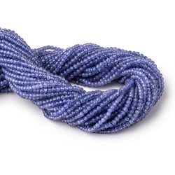 3mm Tanzanite Micro Faceted Rondelle Beads 12.5 inch 120 pieces AA (ONLINE ORDER ONLY)