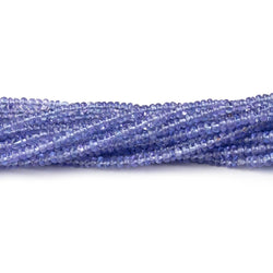 3mm Tanzanite Plain Rondelle Beads 18 inch 280 pieces AAA (ONLINE ORDER ONLY)