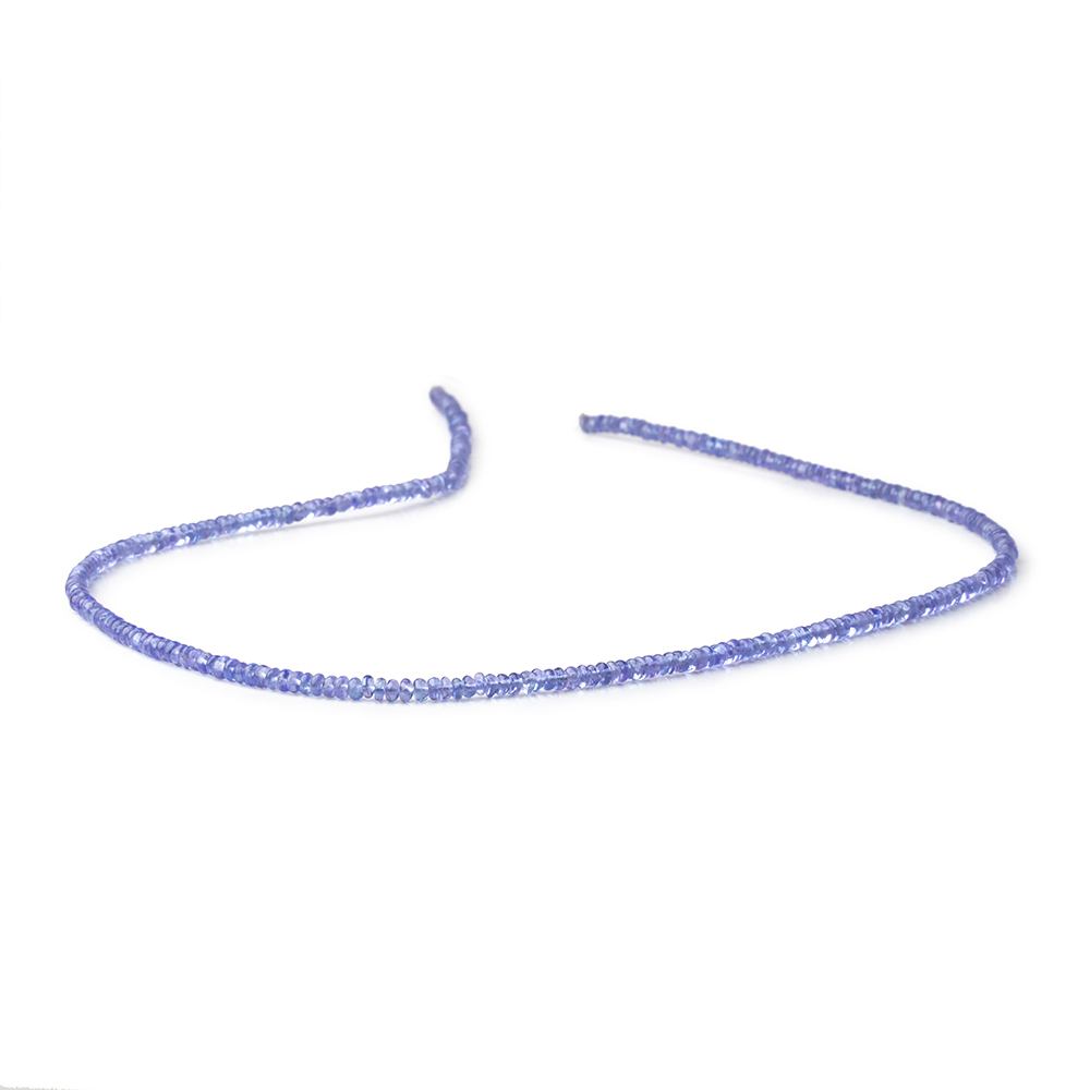 3mm Tanzanite Plain Rondelle Beads 18 inch 280 pieces AAA (ONLINE ORDER ONLY)