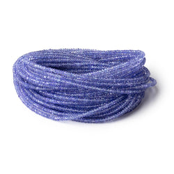 3mm Tanzanite Plain Rondelle Beads 18 inch 280 pieces AAA (ONLINE ORDER ONLY)