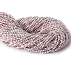 3mm Teal Rose Shell Pearl micro faceted round beads 13 inch 133 pieces (ONLINE ORDER ONLY)