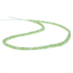 3mm Tsavorite Garnet faceted rondelle beads 13 inch 205 beads (ONLINE ORDER ONLY)