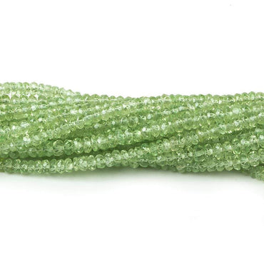 3mm Tsavorite Garnet faceted rondelle beads 13 inch 205 beads (ONLINE ORDER ONLY)