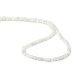 3mm White Moonstone microfaceted round beads 13 inch 100 pieces (ONLINE ORDER ONLY)