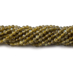 3mm Yellow Labradorite Micro Faceted Round Beads 13 inch 112 pieces (ONLINE ORDER ONLY)