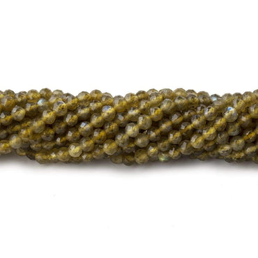3mm Yellow Labradorite Micro Faceted Round Beads 13 inch 112 pieces (ONLINE ORDER ONLY)