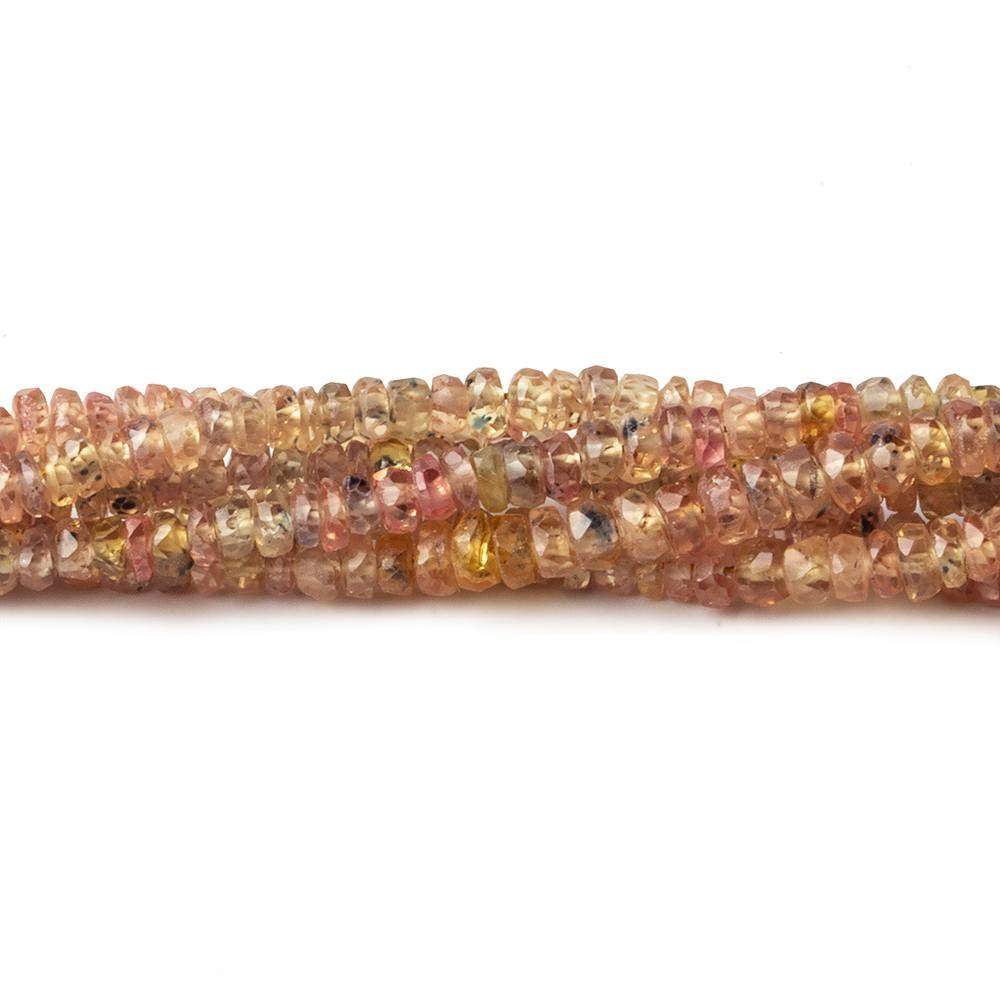 3mm Yellow Orange Sapphire Faceted Rondelle Beads 16 inch 280 pieces (ONLINE ORDER ONLY)