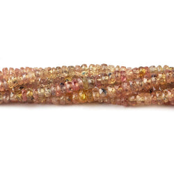 3mm Yellow Orange Sapphire Faceted Rondelle Beads 16 inch 280 pieces (ONLINE ORDER ONLY)
