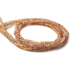 3mm Yellow Orange Sapphire Faceted Rondelle Beads 16 inch 280 pieces (ONLINE ORDER ONLY)