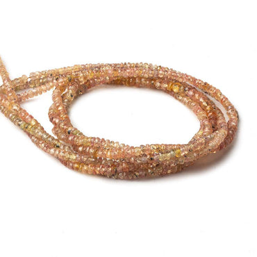 3mm Yellow Orange Sapphire Faceted Rondelle Beads 16 inch 280 pieces (ONLINE ORDER ONLY)
