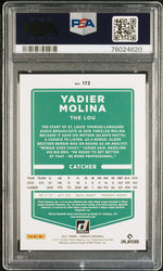 2021 PANINI DONRUSS YADIER MOLINA SP #172 - PSA 10 (Online Order Only)