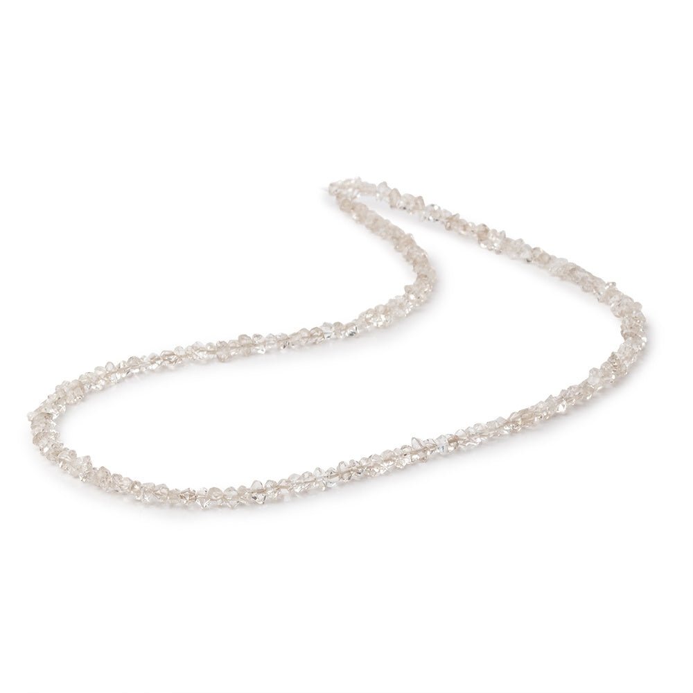 3x2-4x3mm Double Terminated Champagne Quartz 16 inch 150 beads (ONLINE ORDER ONLY)