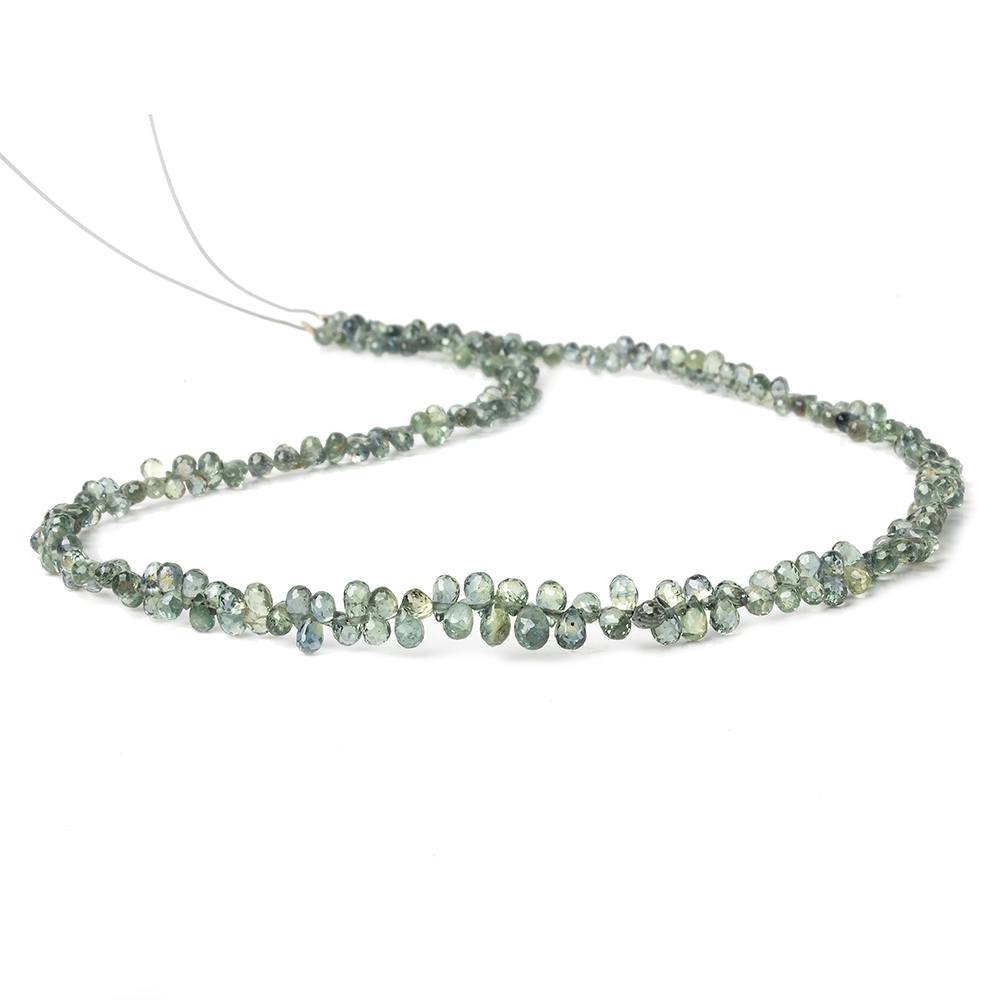 3x2-4x3mm Green Sapphire Micro Tear Drop Briolette 15 inch 160 pieces (ONLINE ORDER ONLY)