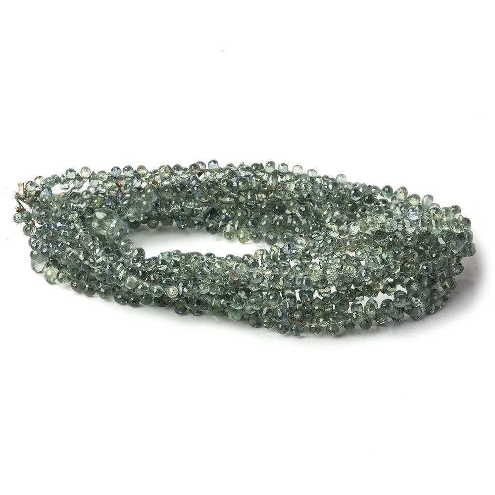 3x2-4x3mm Green Sapphire Micro Tear Drop Briolette 15 inch 160 pieces (ONLINE ORDER ONLY)