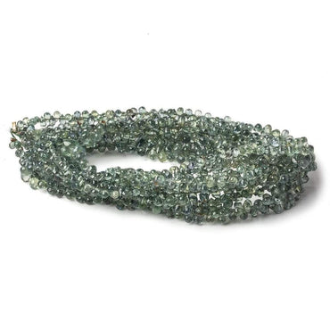 3x2-4x3mm Green Sapphire Micro Tear Drop Briolette 15 inch 160 pieces (ONLINE ORDER ONLY)
