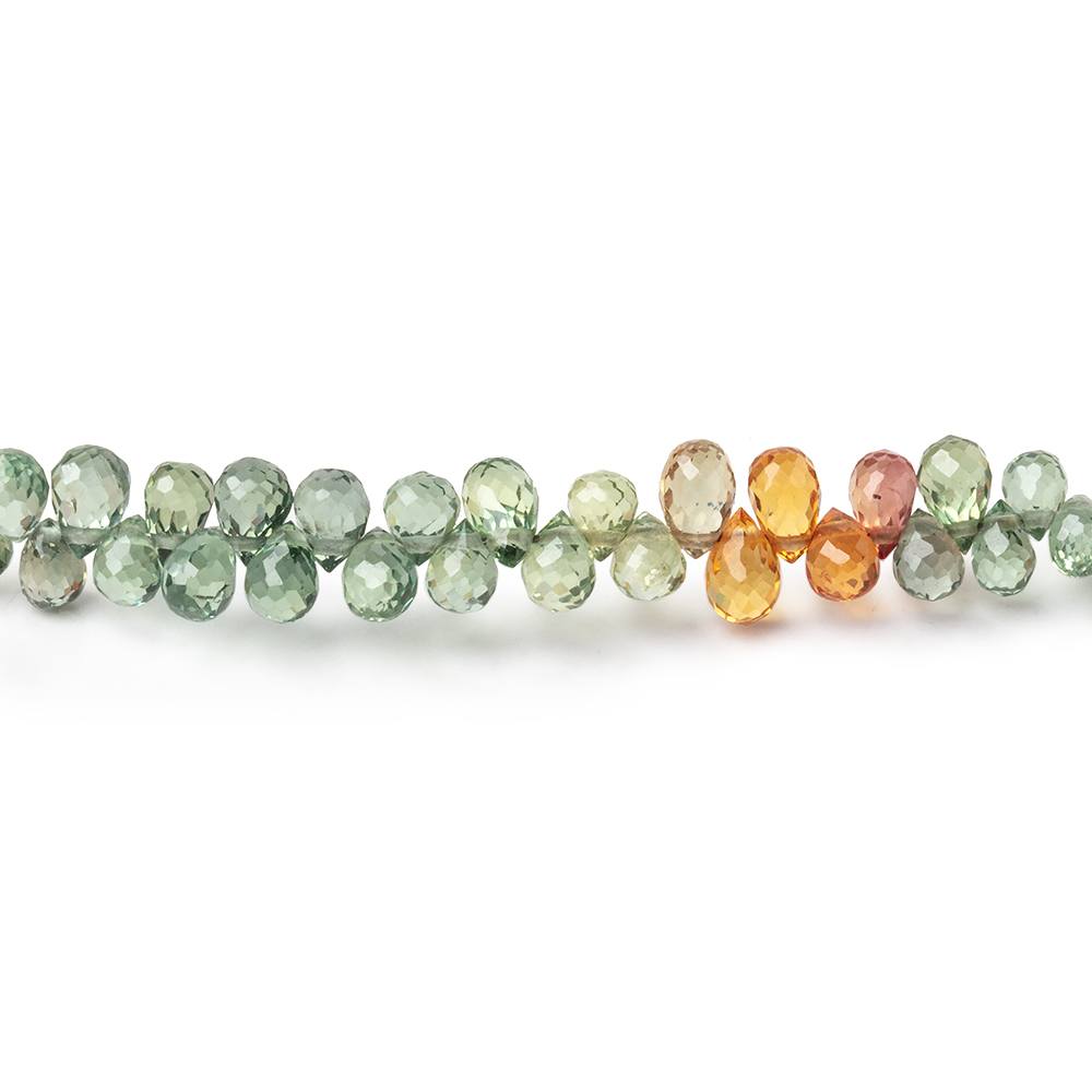 3x2-4x3mm Songea Sapphire Faceted Tear Drop Beads 16 inch 272 pieces AAA (ONLINE ORDER ONLY)