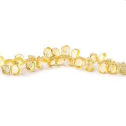 3x2-5x3mm Yellow and White Sapphire Faceted Pear Beads 15 inch 238 pcs (ONLINE ORDER ONLY)