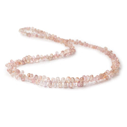 3x2-6x3mm Multi Pink Sapphire Faceted Tear Drop Beads 17 inch 300 pieces AA (ONLINE ORDER ONLY)