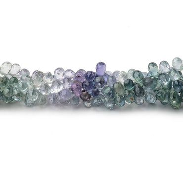 3x2mm Multi Color Sapphire Faceted Tear Drop Beads 8 inch 152 pieces (ONLINE ORDER ONLY)