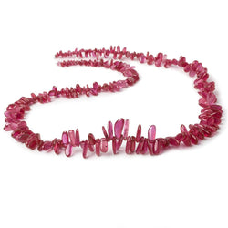 3x3-13x4mm Ruby Top & Front Drilled Plain Nuggets 18 inches 265 beads (ONLINE ORDER ONLY)