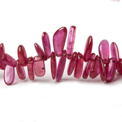 3x3-13x4mm Ruby Top & Front Drilled Plain Nuggets 18 inches 265 beads (ONLINE ORDER ONLY)