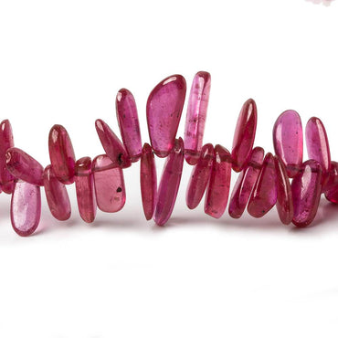 3x3-13x4mm Ruby Top & Front Drilled Plain Nuggets 18 inches 265 beads (ONLINE ORDER ONLY)