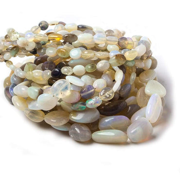 3x3-14x7mm Australian Opal plain nugget beads 18 inch 60 pieces (ONLINE ORDER ONLY)