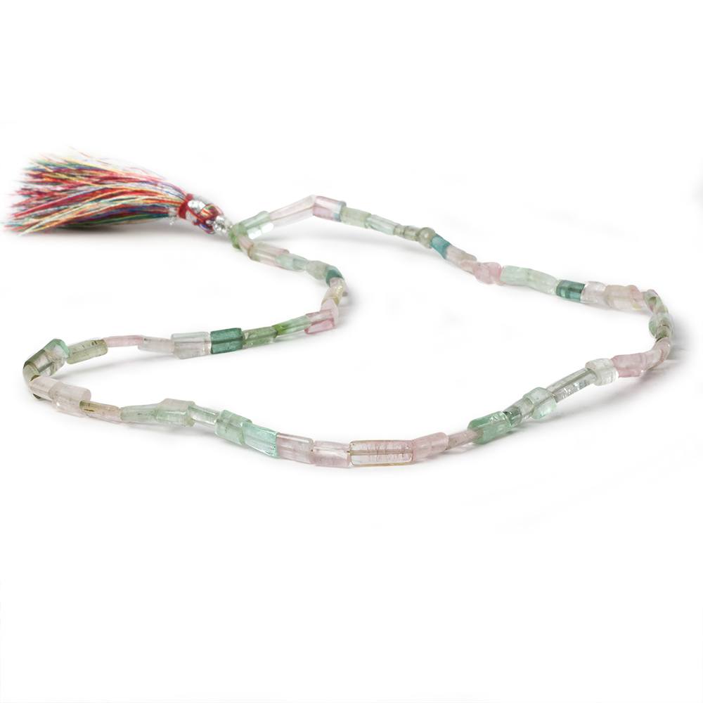 3x3-7x3mm Afghani Tourmaline plain tube beads 16 inch 65 pieces A Grade (ONLINE ORDER ONLY)
