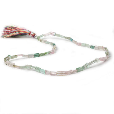 3x3-7x3mm Afghani Tourmaline plain tube beads 16 inch 65 pieces A Grade (ONLINE ORDER ONLY)